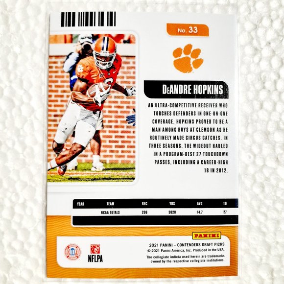 Clemson Tigers 6 Card Lot - CFTBL [1_2_1] - Picture 8 of 14